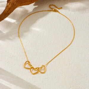Gold Love Connection Pendant Necklace—Timeless & Elegant - Image 2