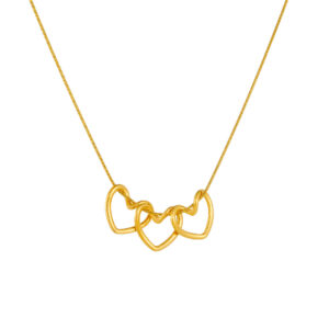 Gold Love Connection Pendant Necklace—Timeless & Elegant - Image 3
