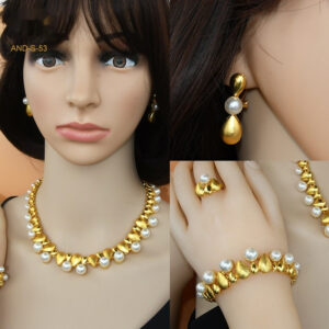 Radiant Pearl – 4-Piece Zircon Jewelry Set - Image 1