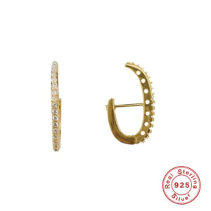 Twinkle Claw – Layered Silver Double Hoops - Image 8