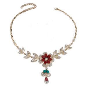 Affordable Luxury Fashion Water Drop Flower Necklace - Image 2