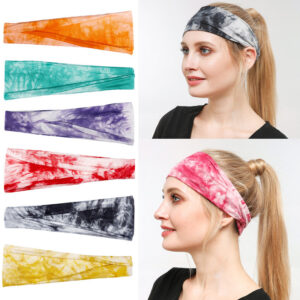 GrooveWrap – Wide Tie-Dye Headband - Image 1