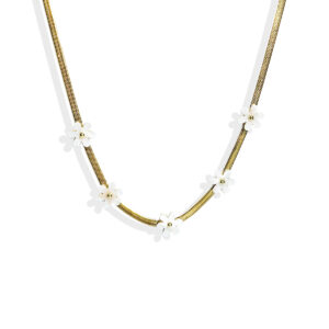 Boho Bloom—18K Gold Floral Charm Necklace - Image 6