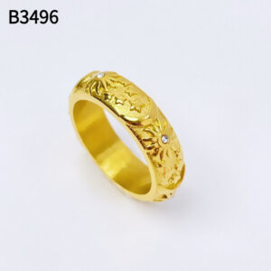 Soluna Glow - Embossed Sun Moon Personality Stainless Steel Ring - Image 2