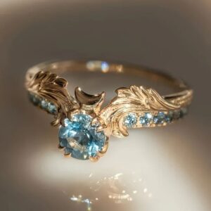 Wings of Opulence - Entry Lux Zircon Design Ring With Fenglan Wings In The Middle - Image 1