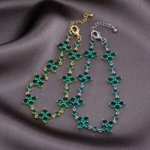 Aurora Bloom - Flower Rhinestone Bracelet Light Luxury Sparkling Zirconium High-grade Niche Bracelet Hand Jewelry - Image 6