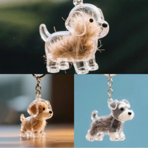 Pawfect Memory Charm - Dog Fur Storage Cute Pendant Keychain Bag Charm - Image 1